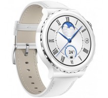 Умные часы Huawei Watch GT 3 Pro Ceramic 43 мм (белый/кожа)