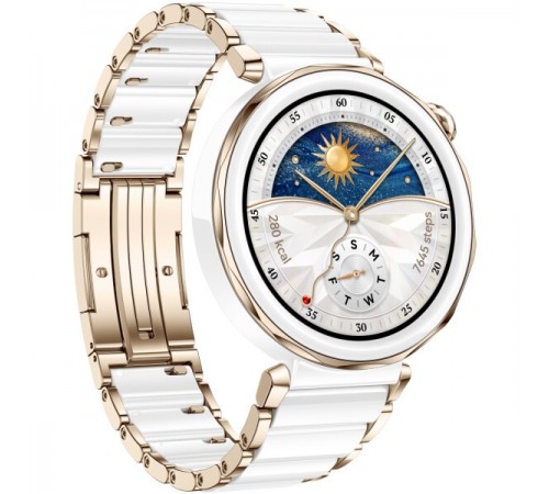 Умные часы Huawei Watch GT 5 Pro 42 мм (керамический белый)